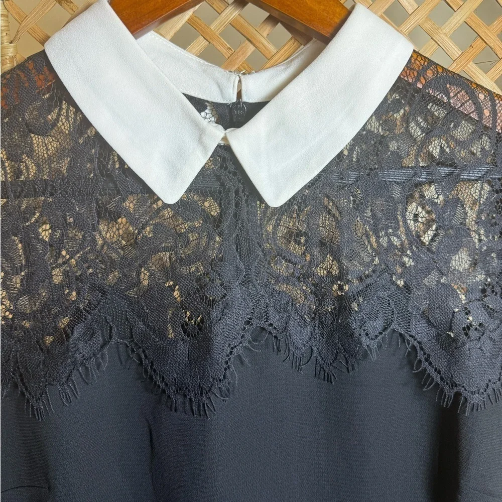 Black Lace Dress A-Line Maison Jules